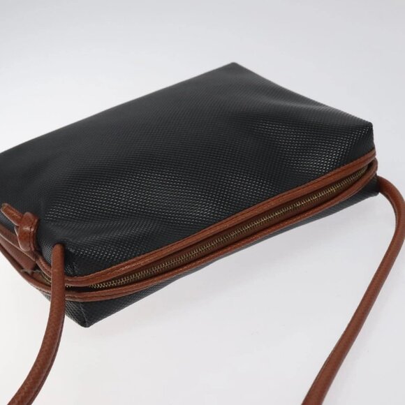 BOTTEGA VENETA Shoulder Bag PVC Black Brown gold Auth - Picture 12 of 16